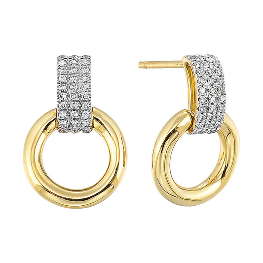 Gold Diamond Earrings