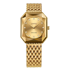 Jowissa Radiant Facet Gold-Tone Watch