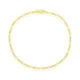 Gold-Plated 2mm Figaro Anklet