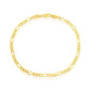 Gold-Plated 3.5mm Figaro Anklet