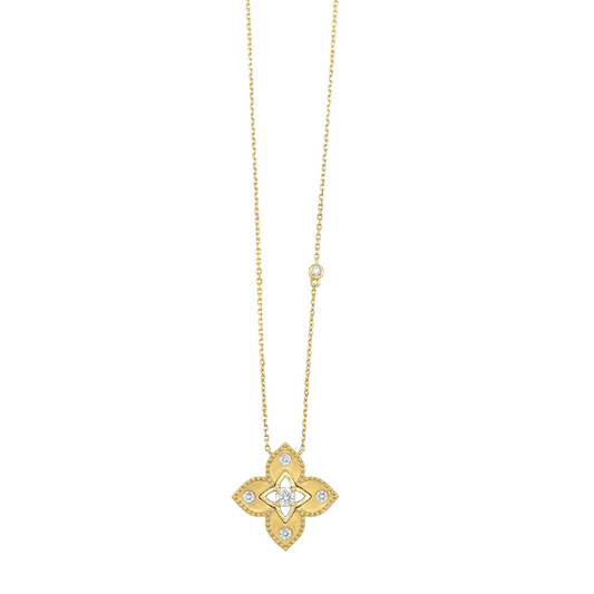 14K Yellow Gold Diamond Pendant