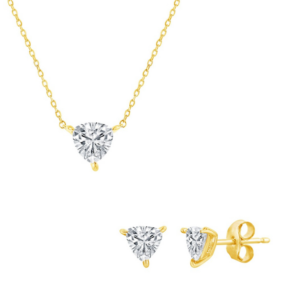 Pendant and best sale stud earring set