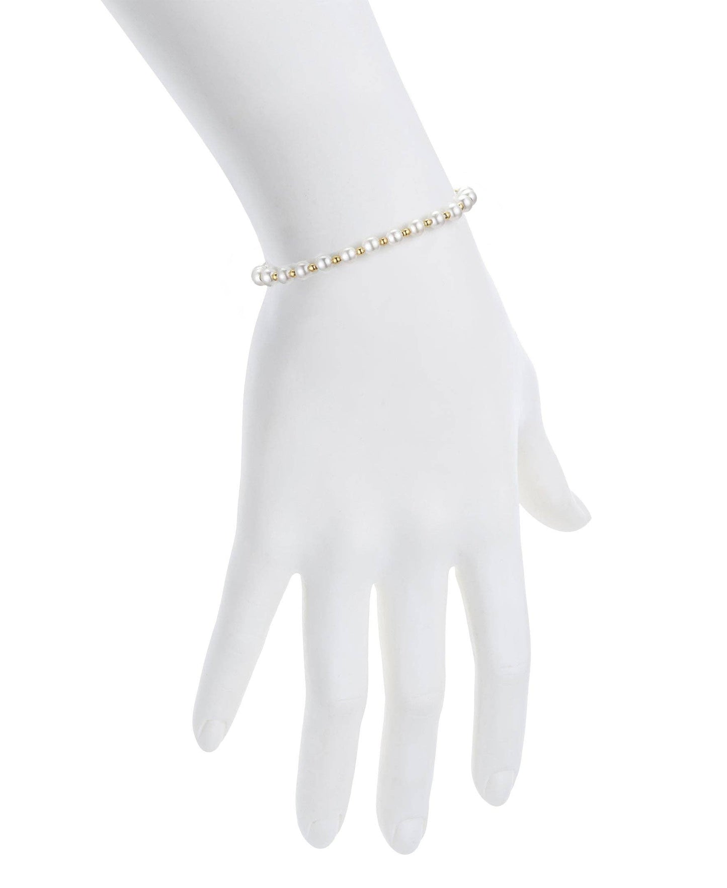 Pearl and Gold Ball Bracelet (Baby)