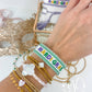Mardi Gras Embroidered Bracelet