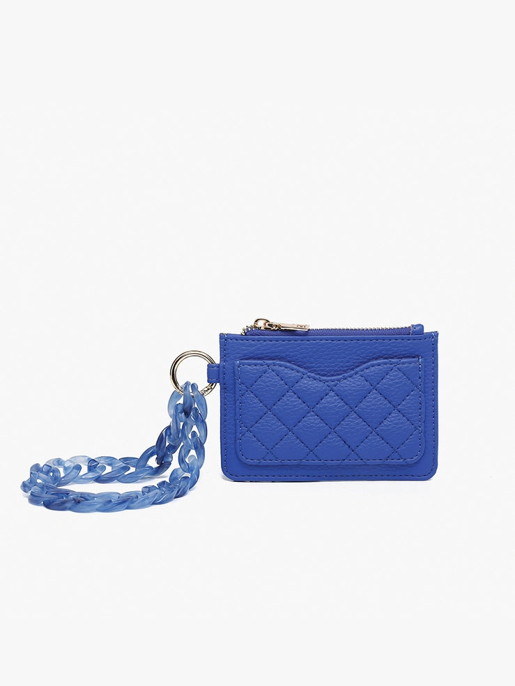 Quilted Wallet with Chain Bangle