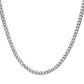 Steel Miami Cuban Chain Necklace with CZ Clasp 24"