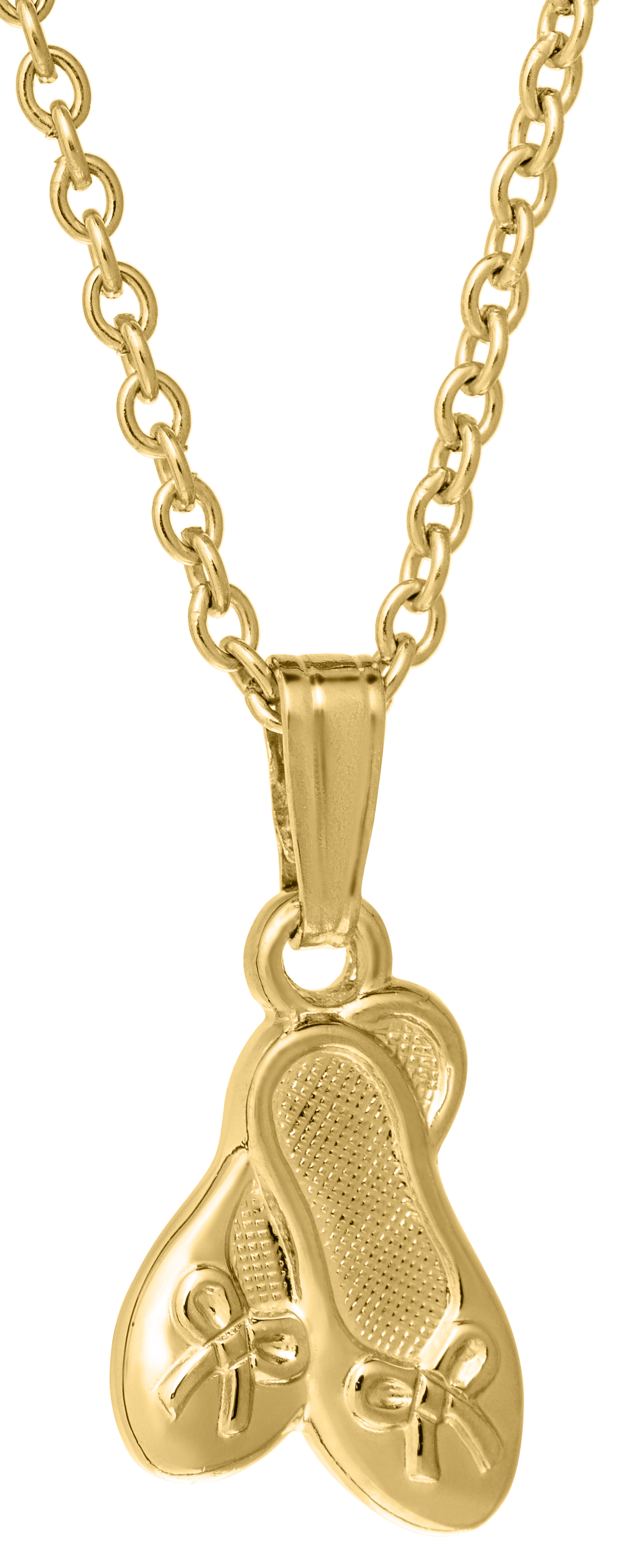 Gold-Plated Ballet Slipper Pendant