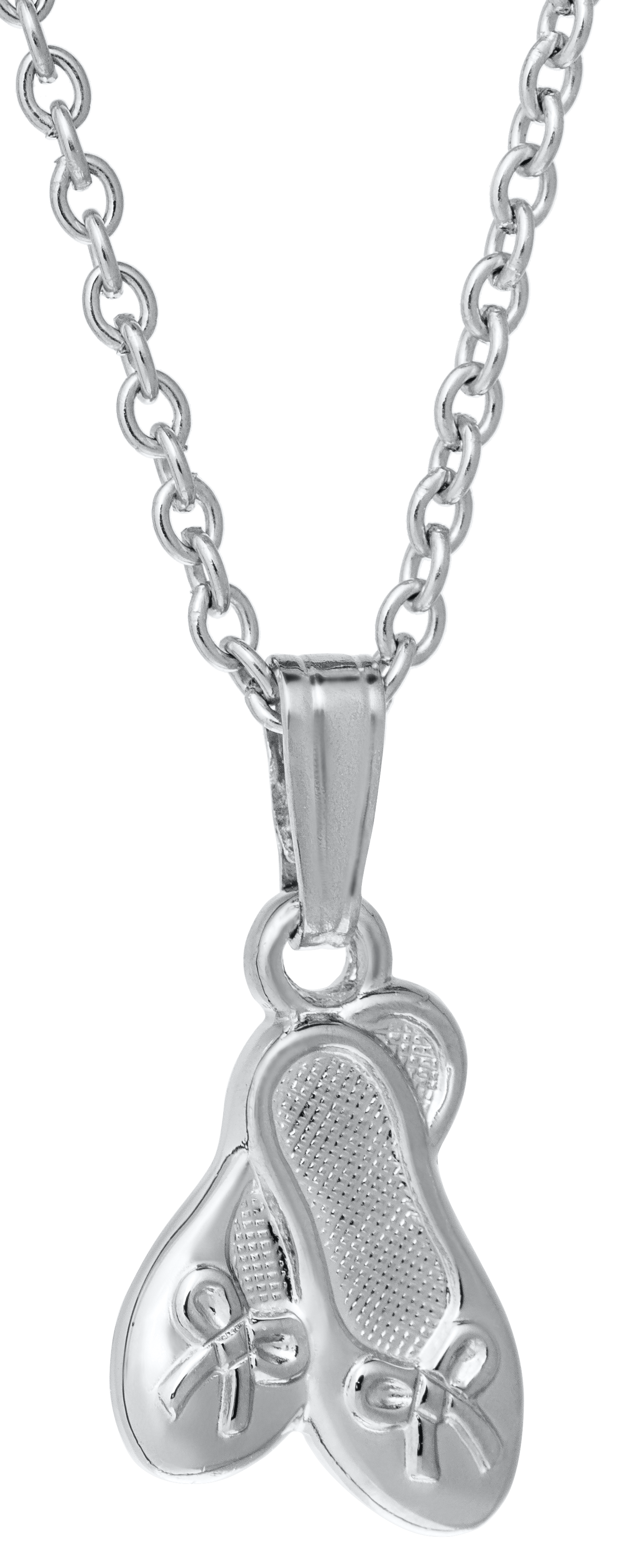Sterling Silver Ballet Slipper Pendant
