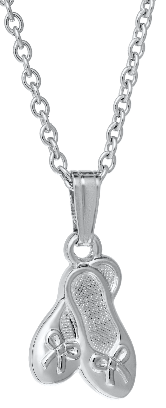 Sterling Silver Ballet Slipper Pendant