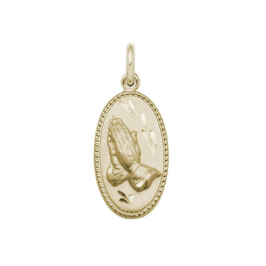 14K Gold-Filled Praying Hands Pendant