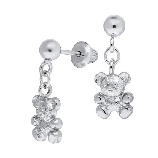 Drop Teddy Bear Earrings