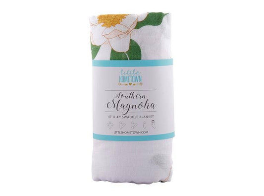 Southern Magnolia Swaddle Blanket