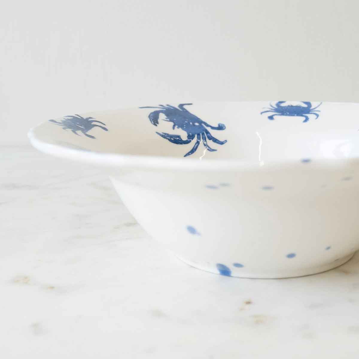 Watercolor Crab Serving Bowl