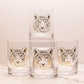 Tiger Rocks Glass Gift Set (Set of 4)