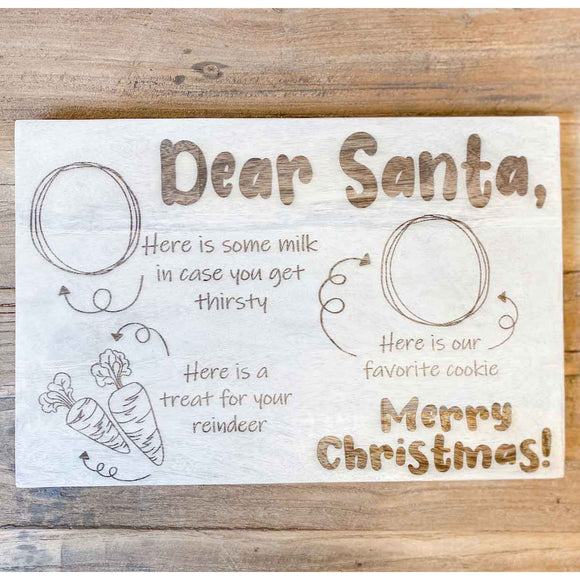 Dear Santa Wooden Serving Board