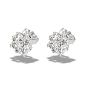 Sterling Silver .10CTTW Diamond Stud Earrings