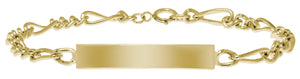 14K Gold-Filled Figaro Baby ID Bracelet