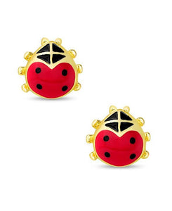 Ladybug Stud Earrings