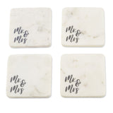 Mr. & Mrs. Marble Coaster Set