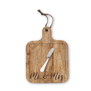 Mr. & Mrs. Wood Board Set