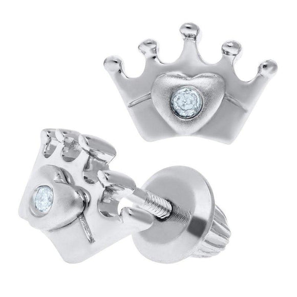 Crown Diamond Earrings