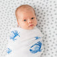 Blue Crab Swaddle Blanket