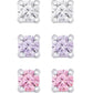 CZ Studs Set In Sterling Silver