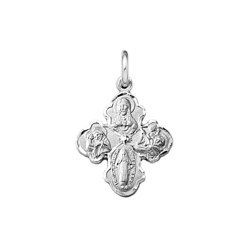 Sterling Silver Four Way Medal Pendant