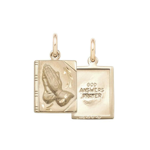 14K Gold-Filled Praying Hands Pendant