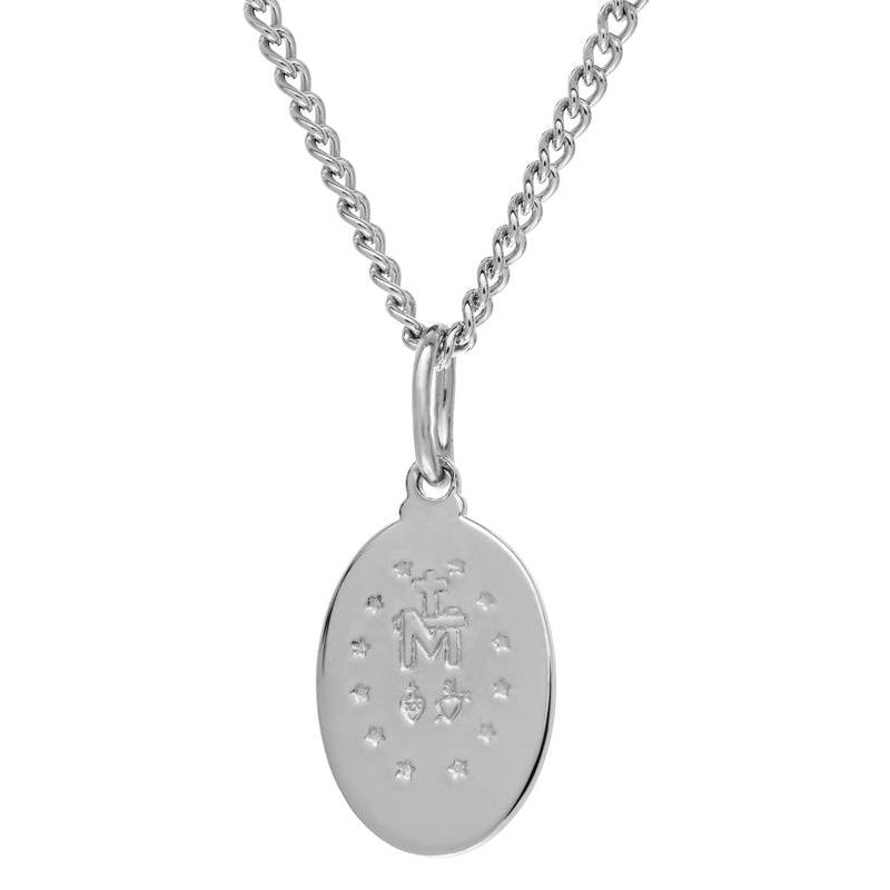 Sterling Silver Miraculous Medal Pendant