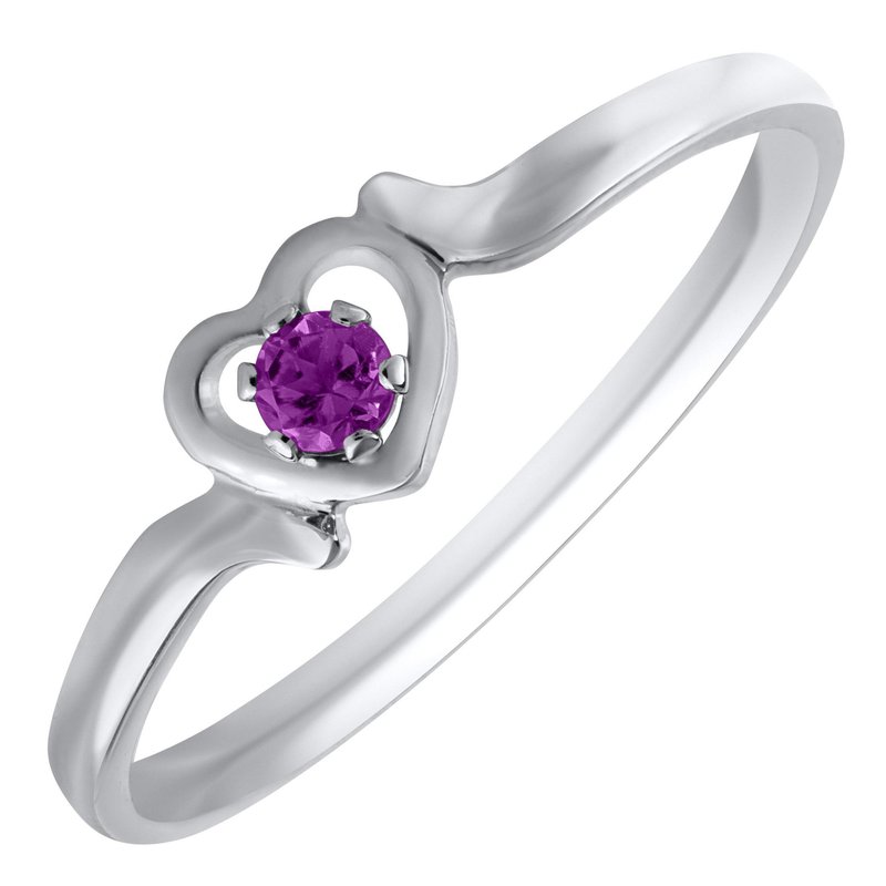 Birthstone Heart Ring