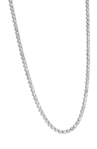 10K White Gold 5.00 carat Diamond Tennis Necklace