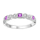 Diamond & Ruby Stackable Band
