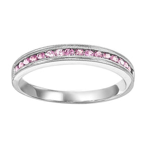 Pink Topaz Stackable Band