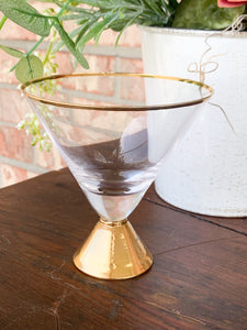 Gold Martini Glass