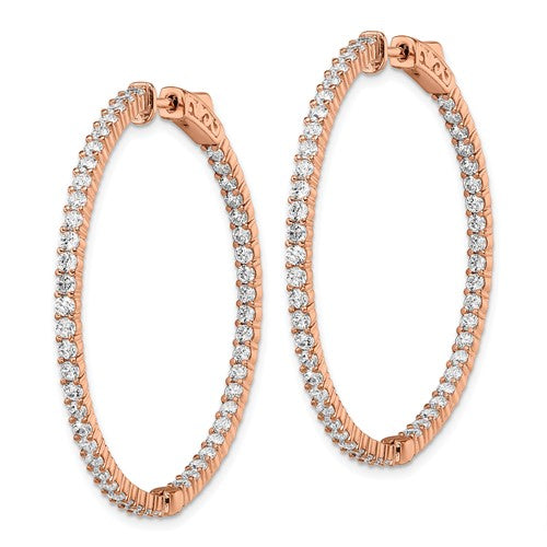 Rose Gold Plated Hoop Earrings