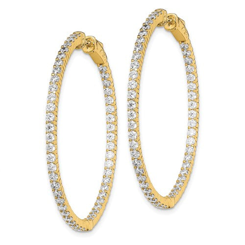 Yellow Gold Plated Hoop Earrings