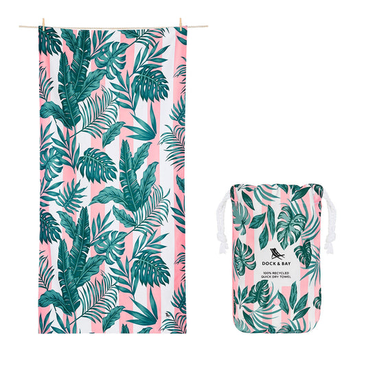 Quick Dry Botanical Towel - Large Banana Leaf Bliss