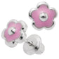 Pink Flower Earrings