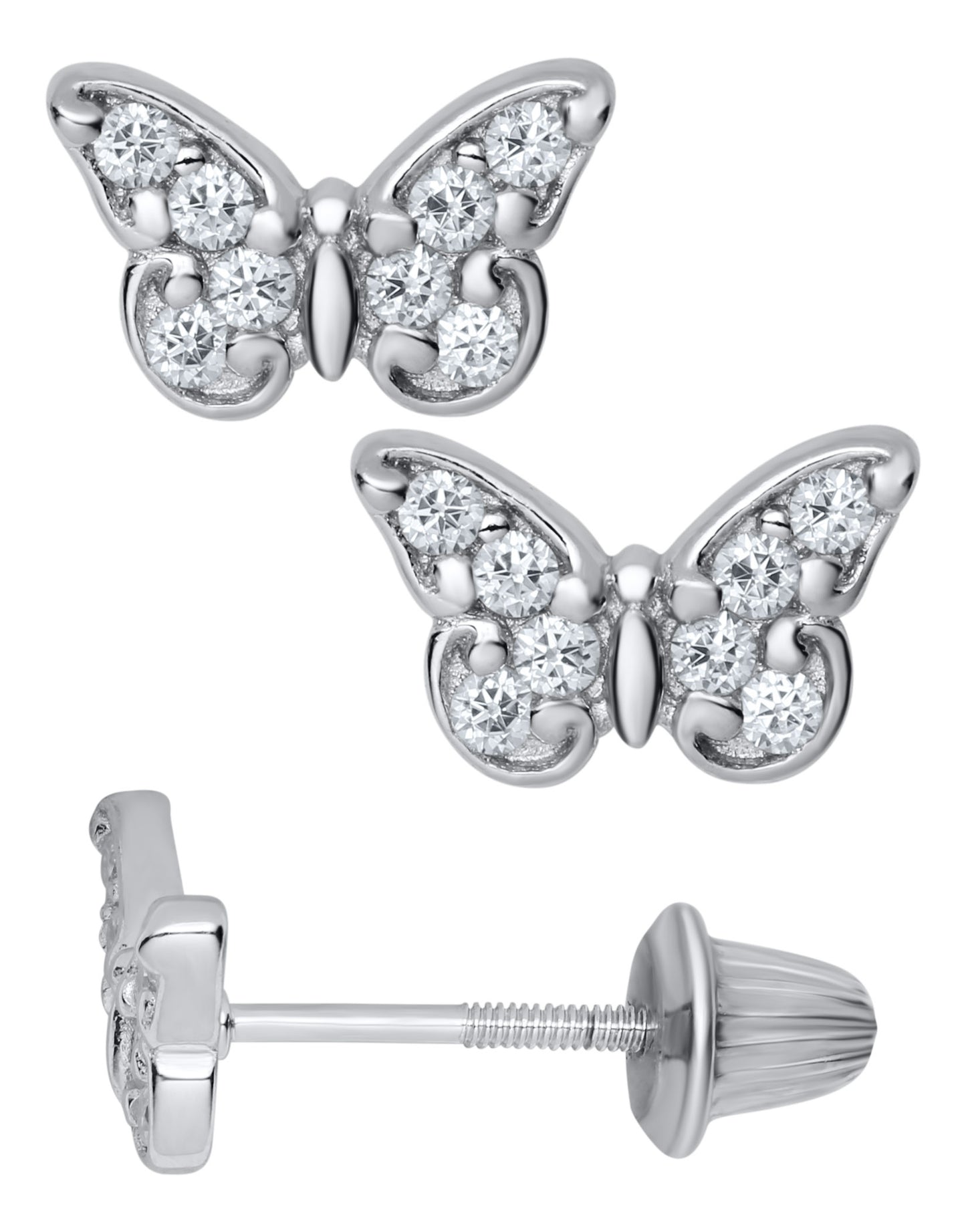 Butterfly CZ Earrings