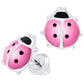Pink Ladybug Earrings