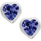 Heart Birthstone Earrings