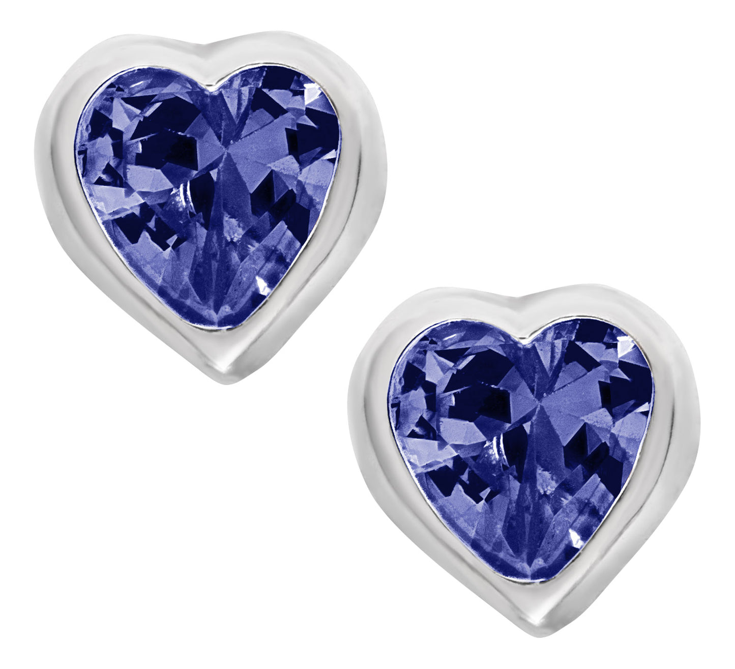 Heart Birthstone Earrings