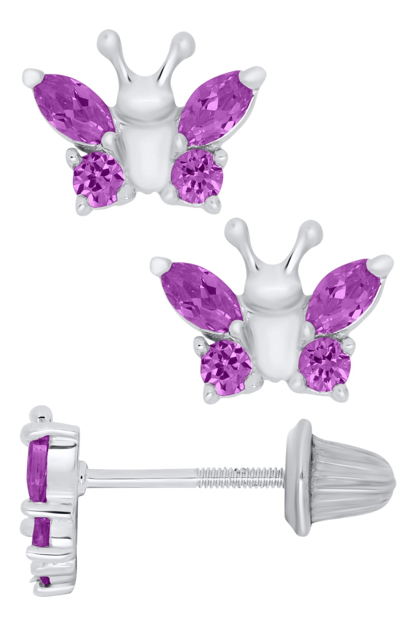 Butterfly Birthstone Earrings