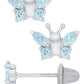 Butterfly Birthstone Earrings