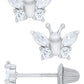 Butterfly Birthstone Earrings