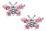Butterfly Birthstone Earrings