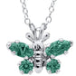 Sterling Silver Birthstone Butterfly Pendant