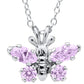 Sterling Silver Birthstone Butterfly Pendant