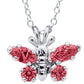 Sterling Silver Birthstone Butterfly Pendant